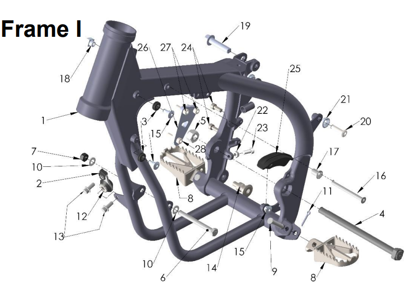 2022-CX50SRx-FWE Parts- Frame I