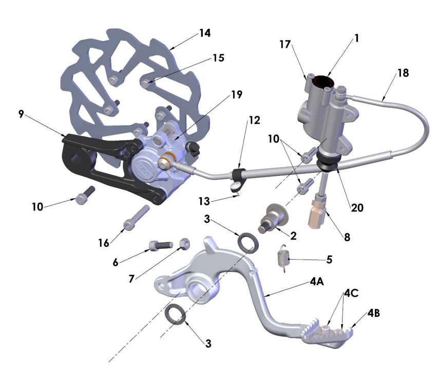 2022-CX50SRx-FWE Parts- Rear Brake