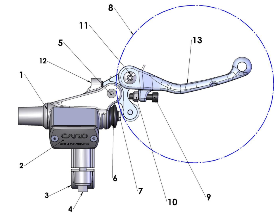 2022-CX65 Parts- Front Brakes- Master Cylinder