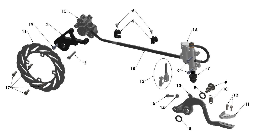 2022-CX65 Parts- Rear Brake