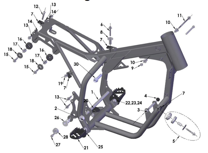 2023 CX50JR Parts- Frame- Mounting Hardware I