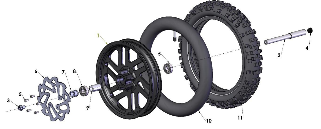 2023 CX50JR Parts- Front Wheel