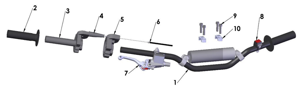 2023 CX50SR KING Parts- Bars and Controls