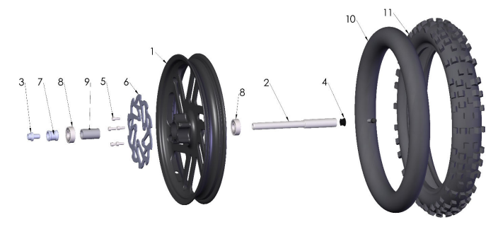2023 CX5E Parts- Front Wheel