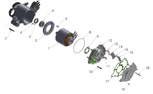 2023 CX5E Parts- Motor System - Internals