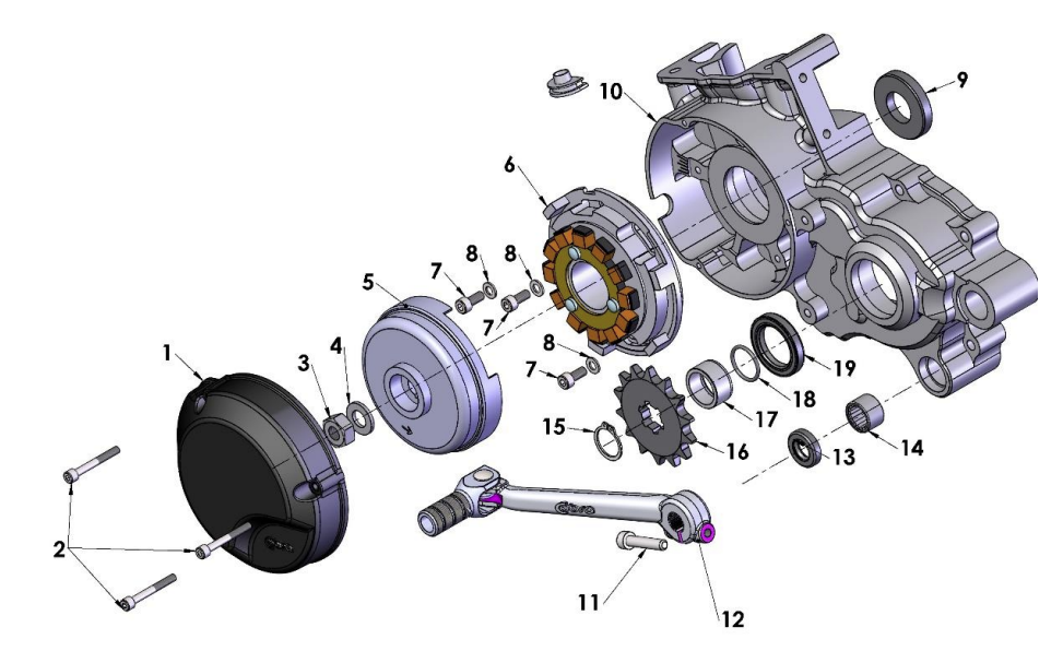 2023 CX65 Parts- Engine- Ignition Side