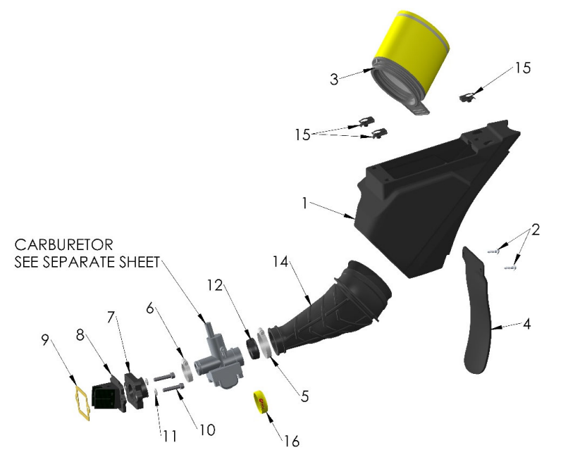 2024 CX50FWE ANNIVERSARY Parts – Airbox & Inlet System