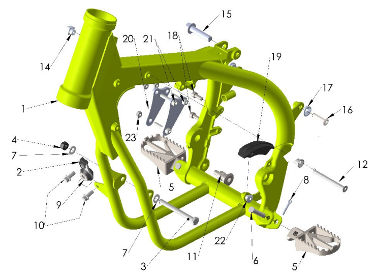 2024 CX50FWE ANNIVERSARY Parts – Frame I