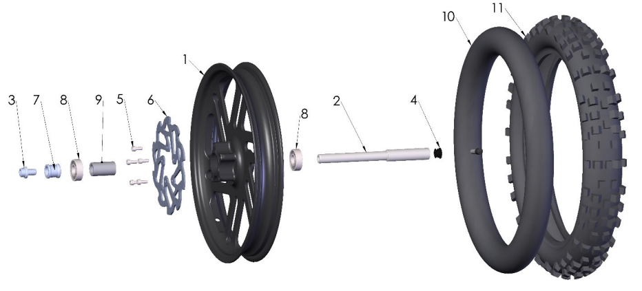 2024 CX50FWE ANNIVERSARY Parts – Front Wheel