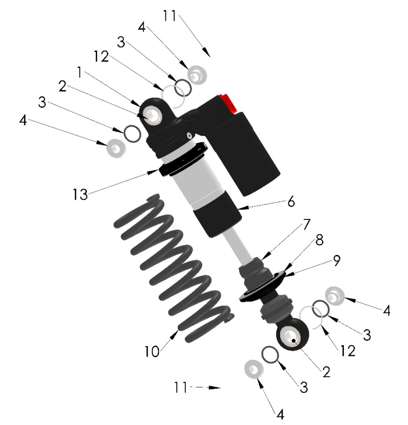 2024 CX50FWE ANNIVERSARY Parts – Shock