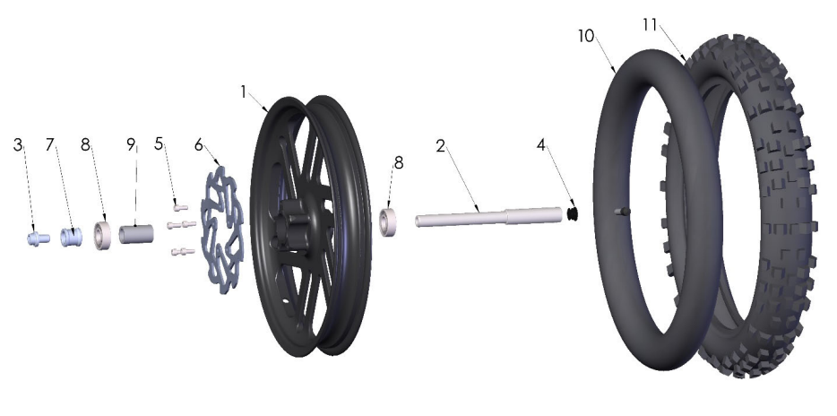 2024 CX50FWE Parts – Front Wheel