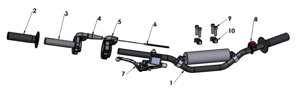 2024 CX50JR Parts - Bars and Controls