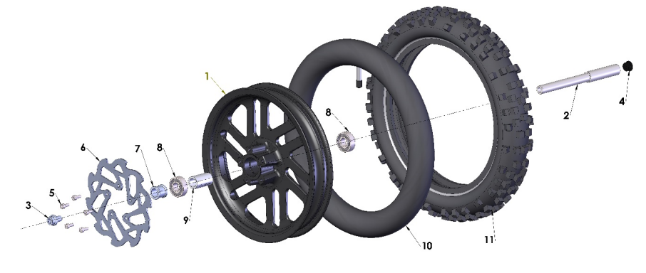 2024 CX50JR Parts - Front Wheel