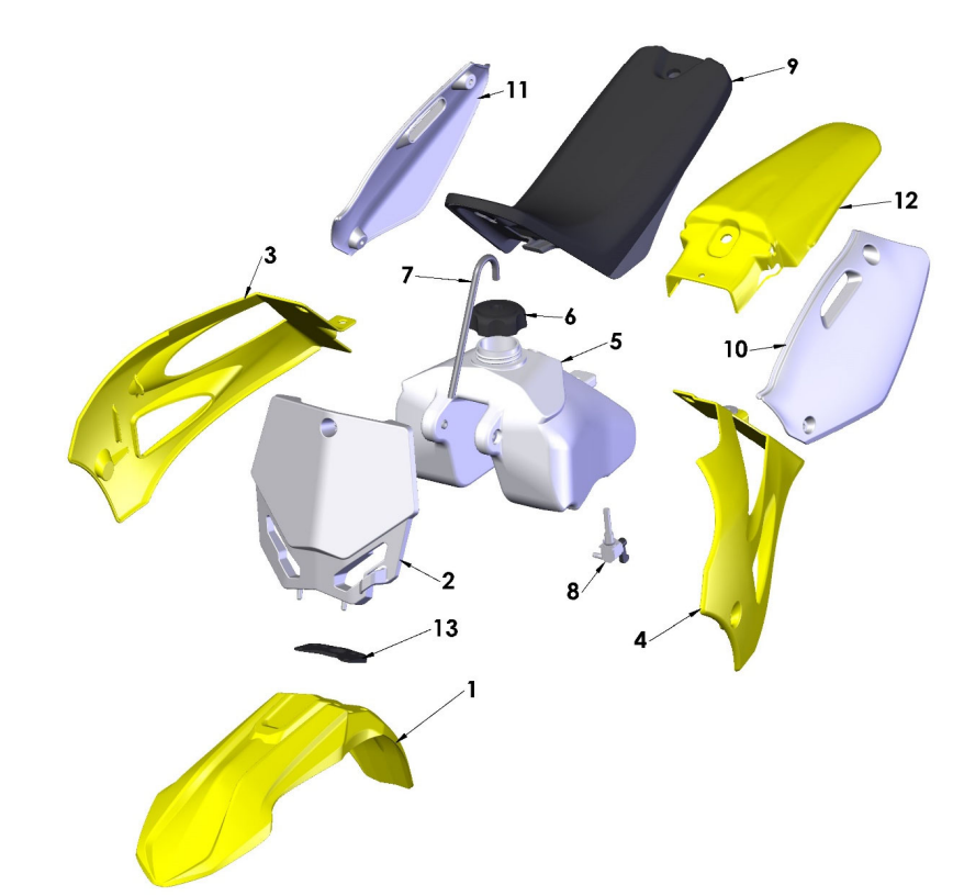 2024 CX50JR Parts - Plastic and Seat