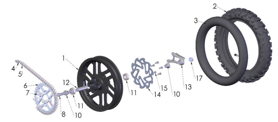 2024 CX50JR Parts - Rear Wheel