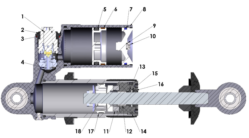 2024 CX50JR Parts – Shock - Internal