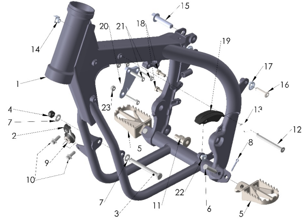 2024 CX50SR Parts – Frame I