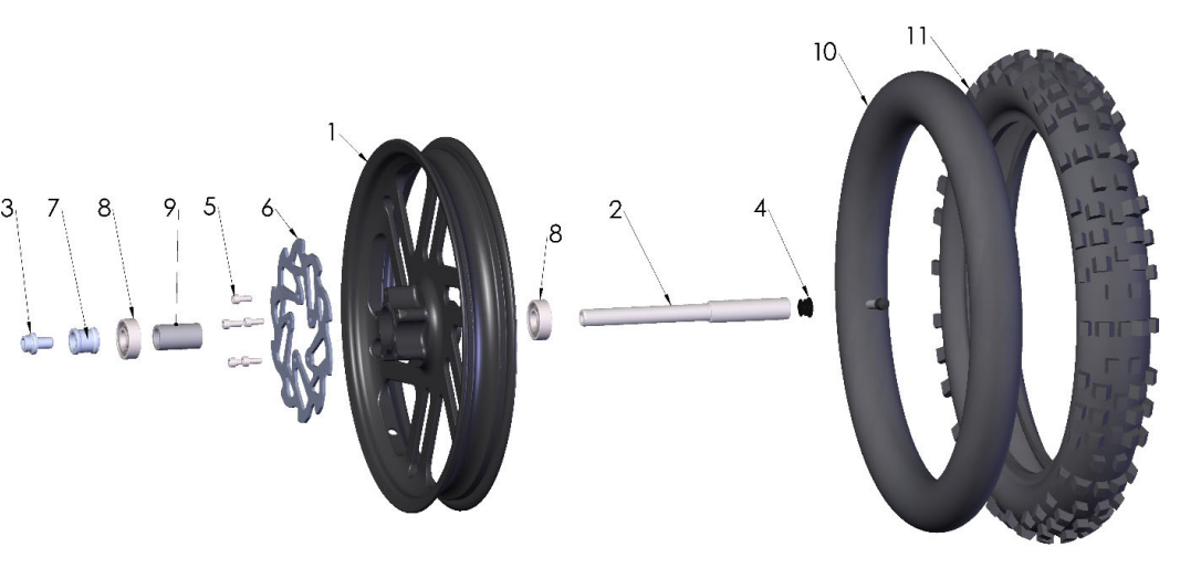 2024 CX50SR Parts – Front Wheel