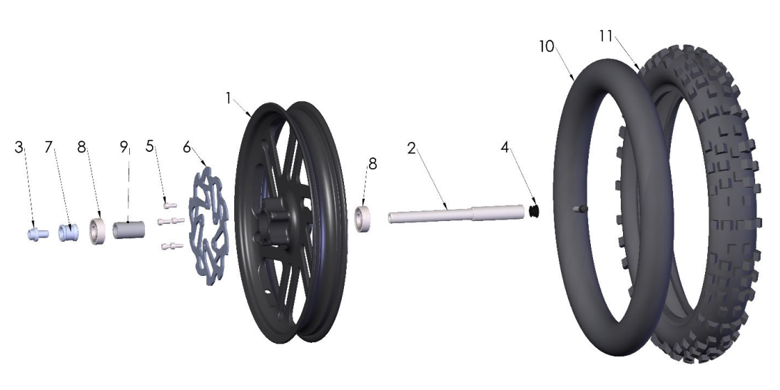 2024 CX5E Parts – Front Wheel