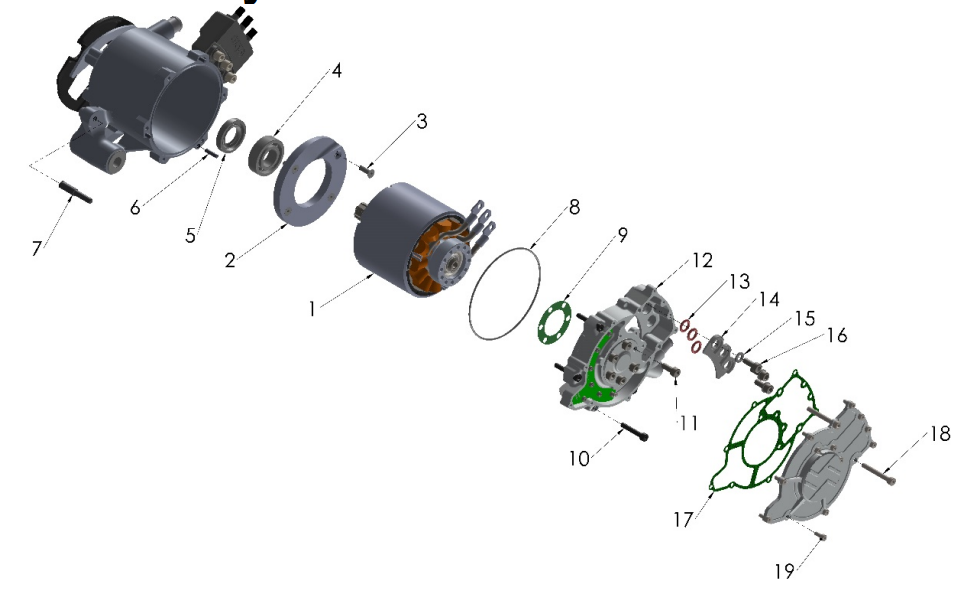 2024 CX5E Parts – Motor System - Internals