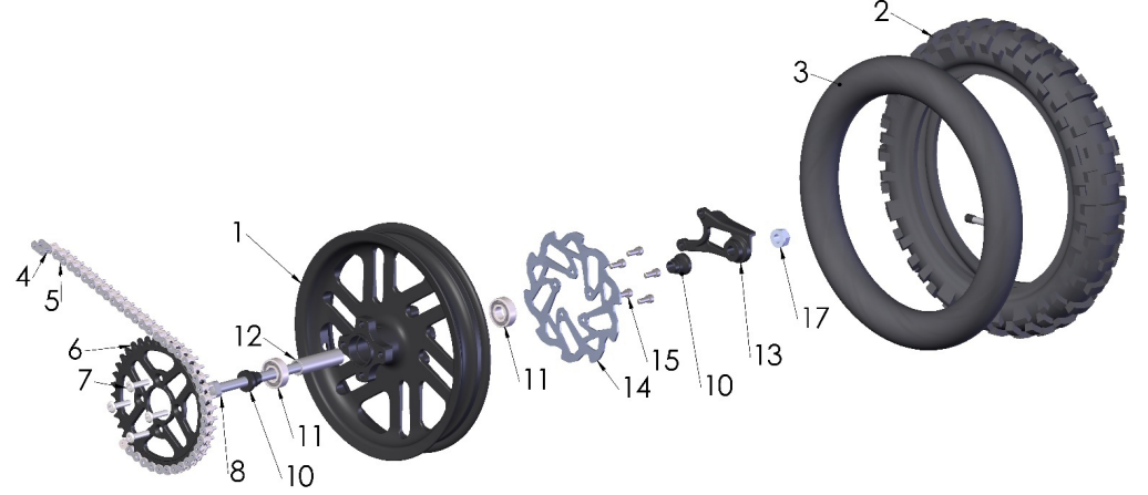 2024 CX5E Parts – Rear Wheel