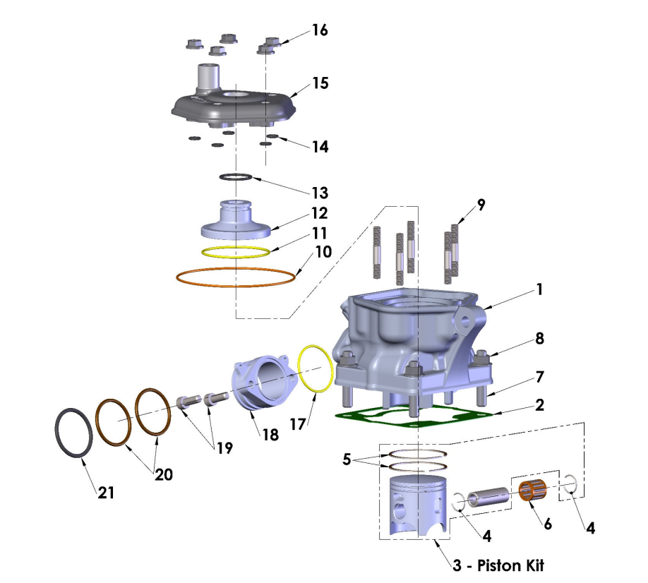 2024 CX65 Parts - Engine – Top End