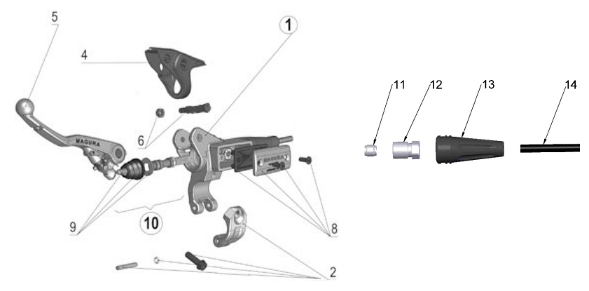 2024 CX65 Parts – Clutch – Master Cylinder