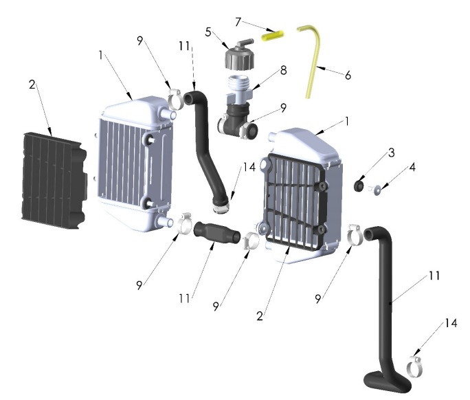 2024 CX65 Parts – Coolant System