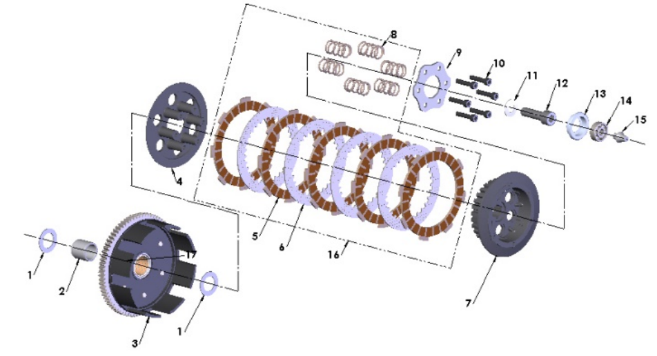 2024 CX65 Parts – Engine Clutch