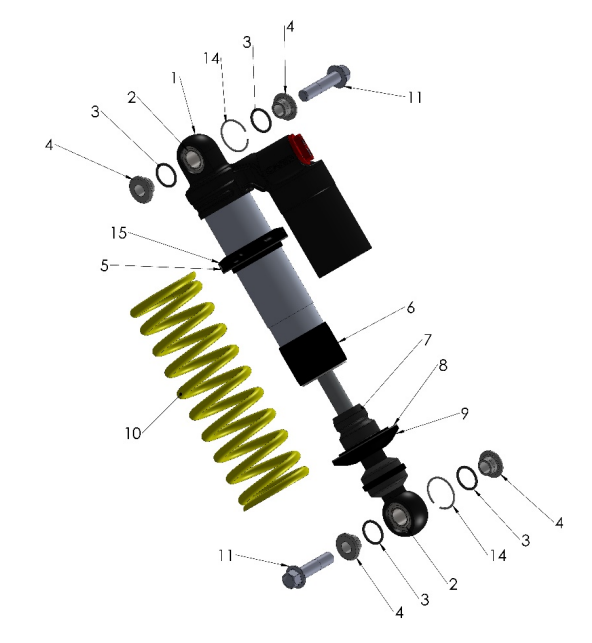 2024 CX65 Parts – Shock External