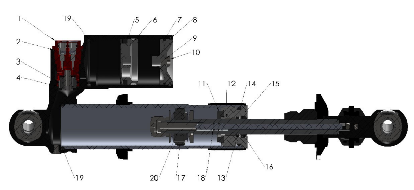 2024 CX65 Parts – Shock – Internal