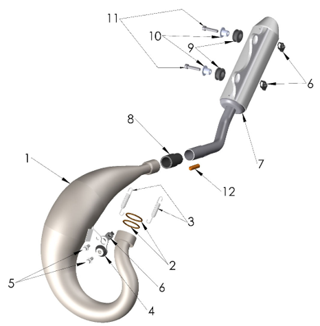 2025 CX50FWE Parts – Exhaust System