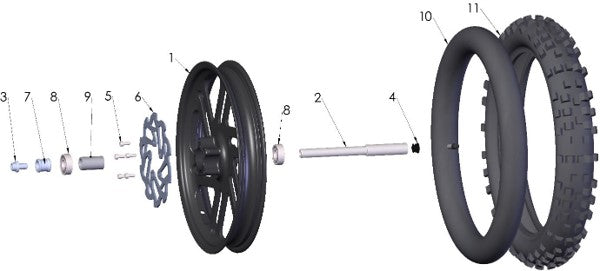 2025 CX50FWE Parts – Front Wheel