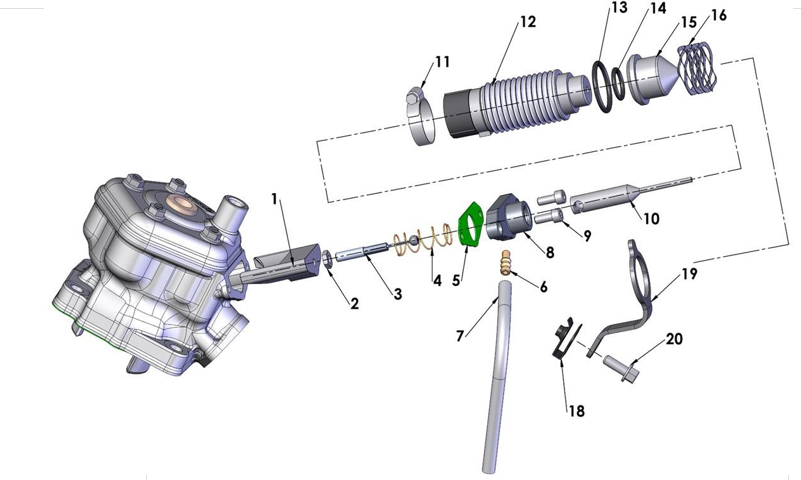 Cobra CX65 2013 Parts – Engine – Power Valve