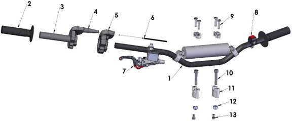 2018 Cobra 50FWE Parts – Bars and Controls