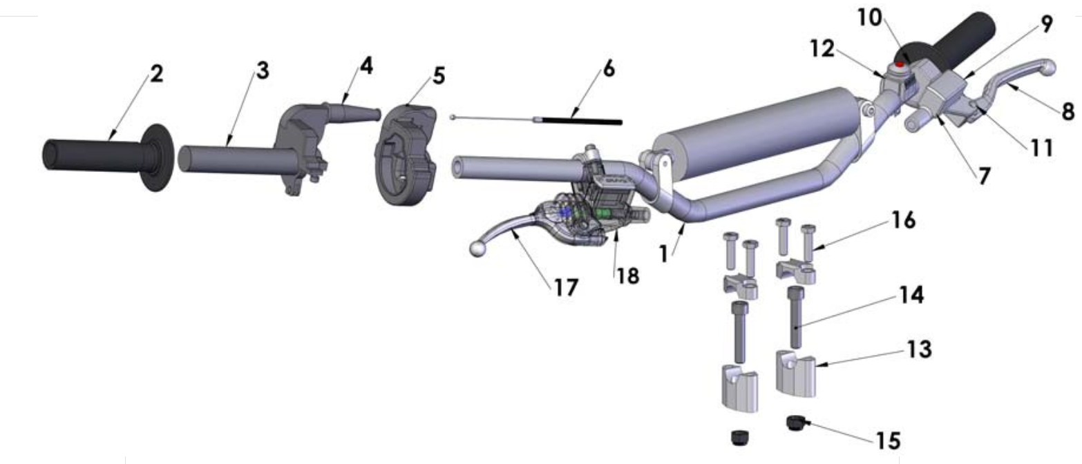 Cobra CX65 2012 Parts – Bars and Controls