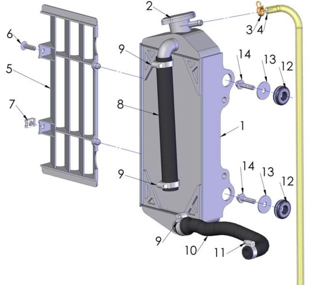 Cobra CX65 2012 Parts – Coolant System