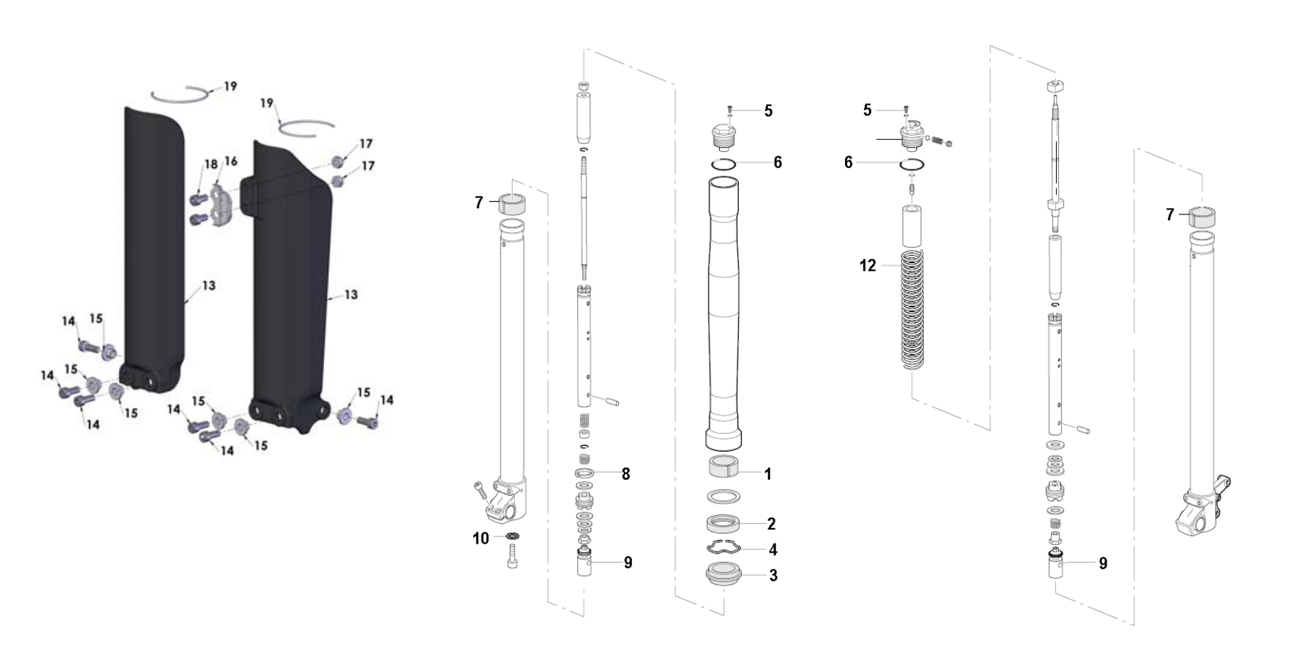 Cobra CX65 2012 Parts – Forks – Leg Assembly