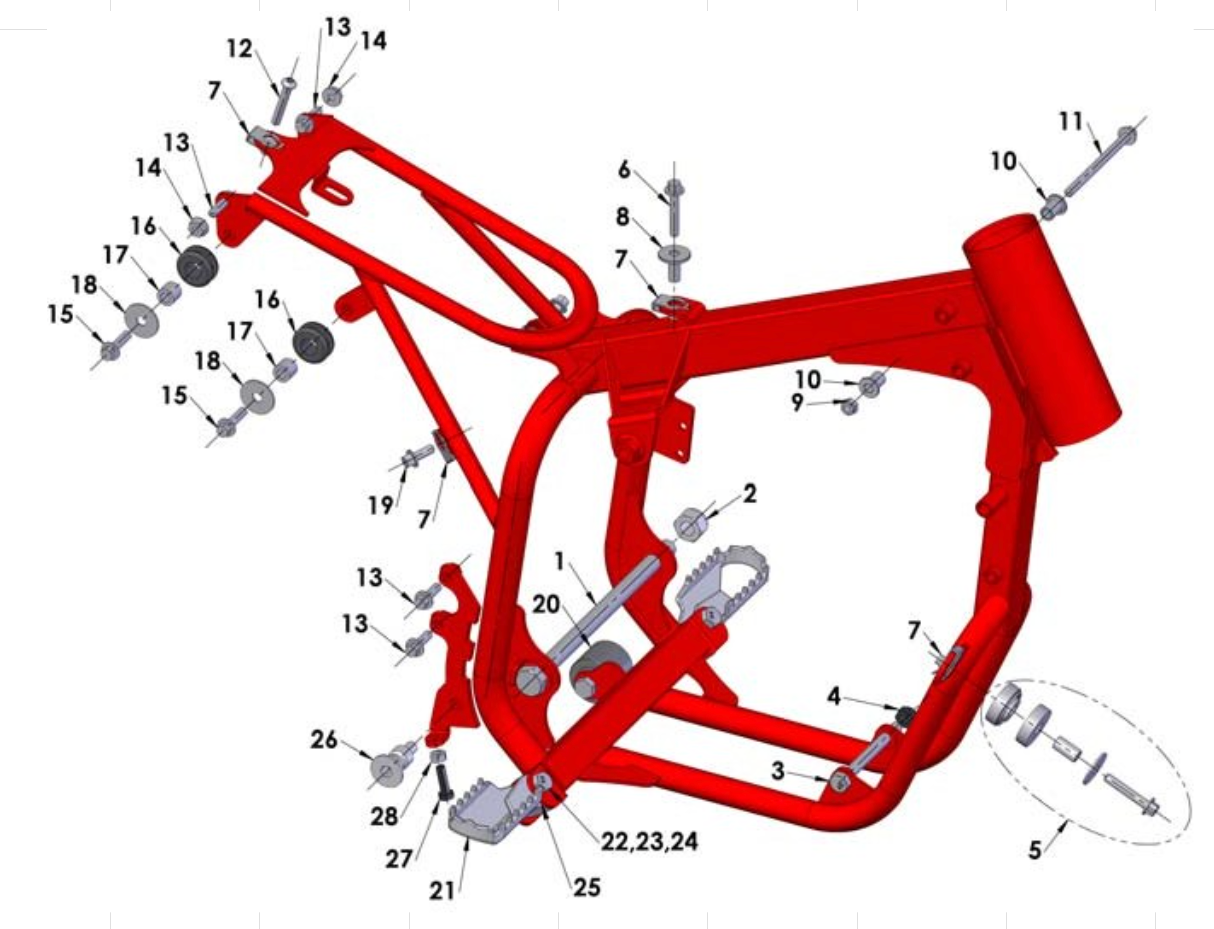 Cobra 50JR 2012 Parts – Frame – Mounting Hardware I