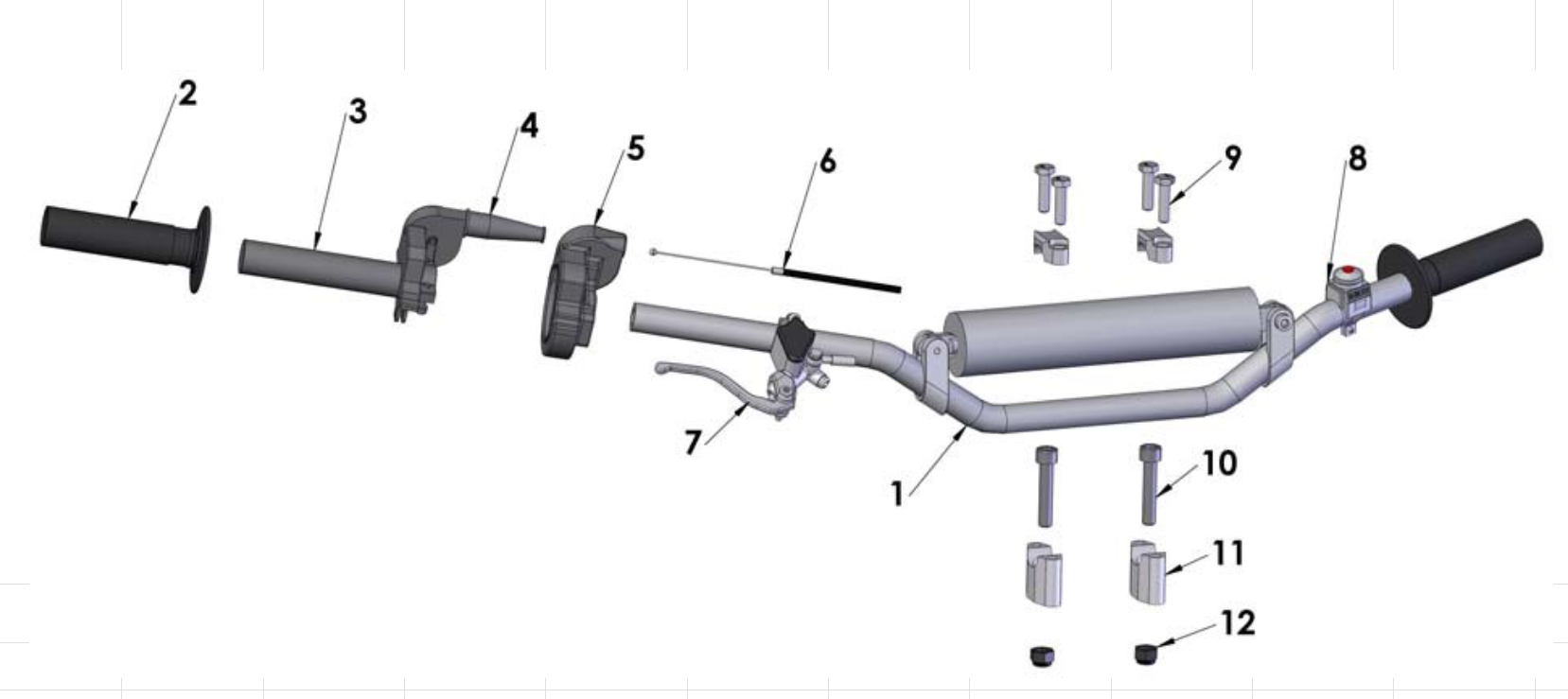 Cobra 50SR (King) 2012 Parts – Bars and Controls