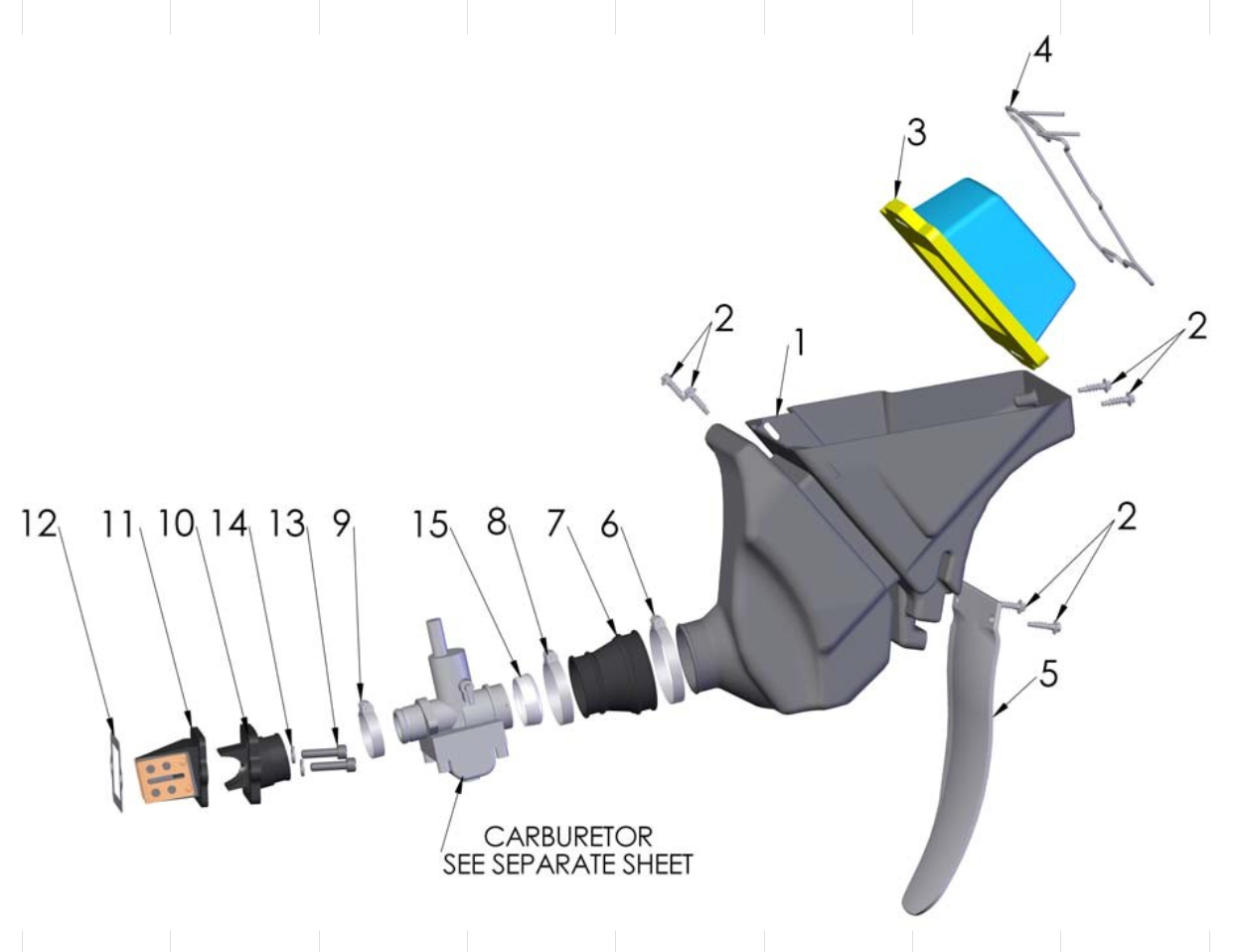 2012 Cobra 50 Big Wheel Parts – Airbox & Inlet System