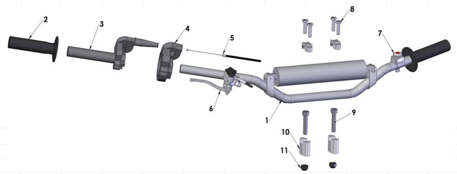 Cobra 50 Big Wheel 2012 Parts – Bars and Controls