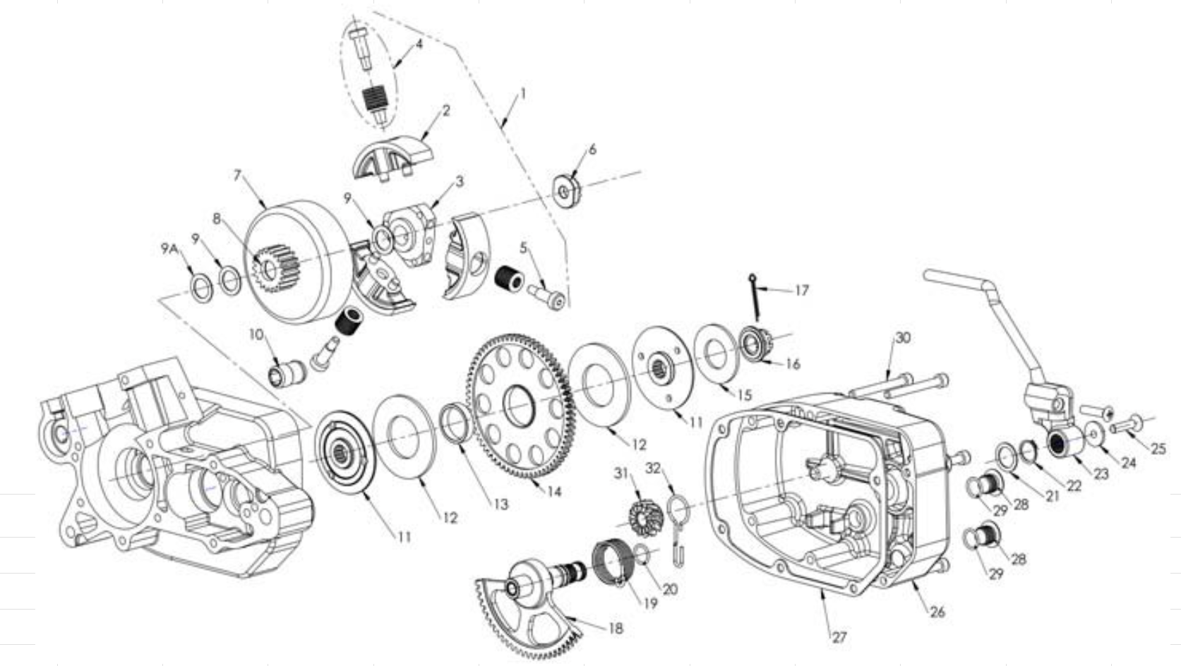 2012 Cobra 50 Big Wheel Parts – Engine Clutch and Kicker