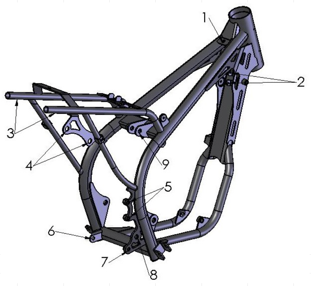 Cobra 50 Big Wheel 2012 Parts – Frame II