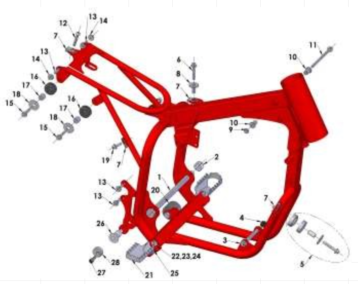 Cobra 50JR 2013 Parts – Frame – Mounting Hardware I