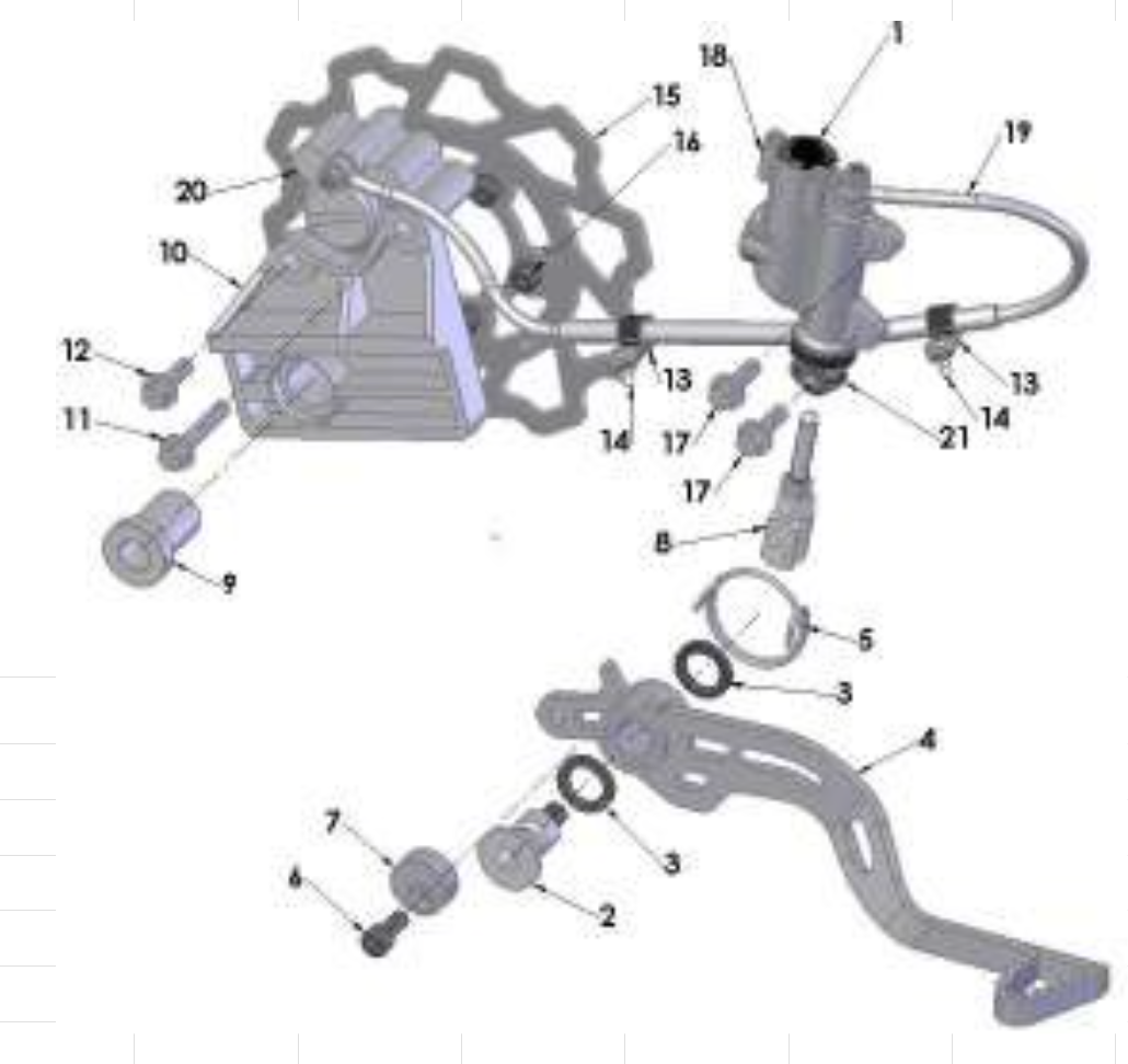 Cobra 50JR 2013 Parts – Rear Brake