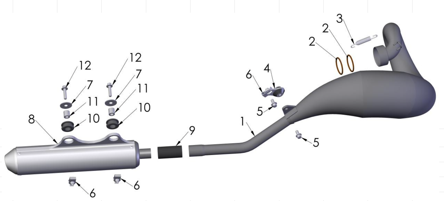 Cobra 50SR (King) 2013 Parts – Exhaust System