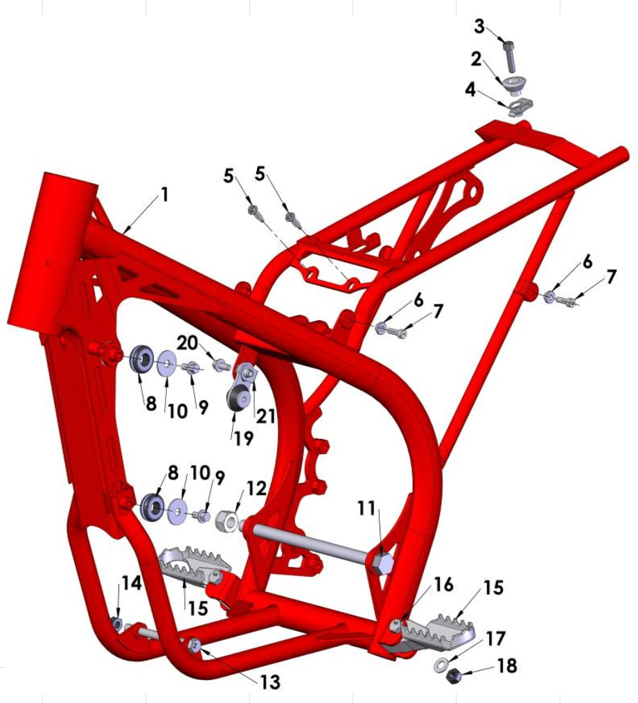 Cobra 50SR (King) 2013 Parts – Frame I