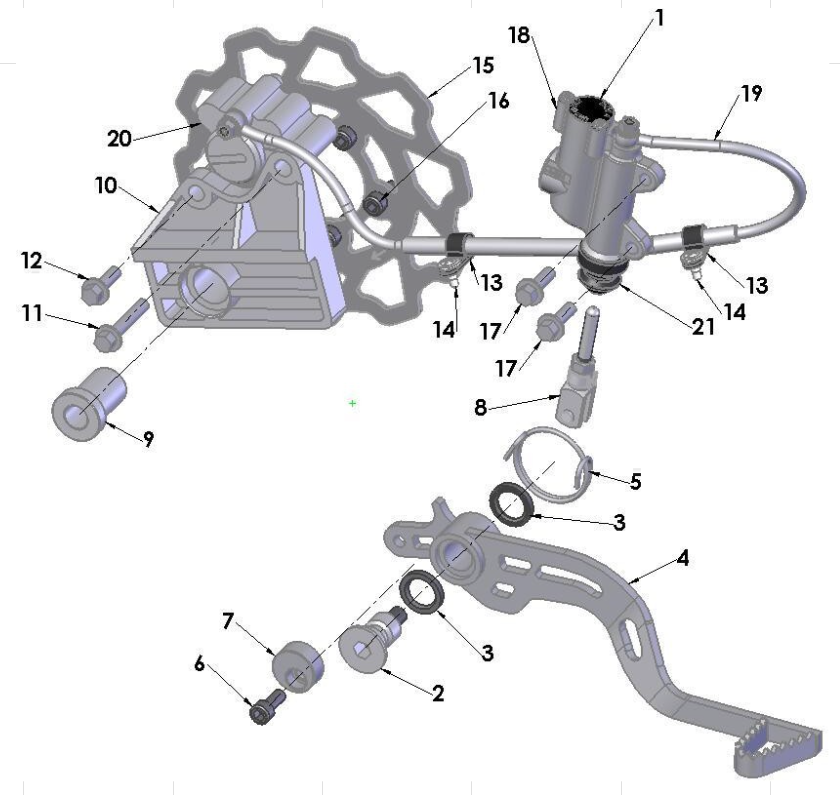 Cobra 50SR (King) 2013 Parts – Rear Brake