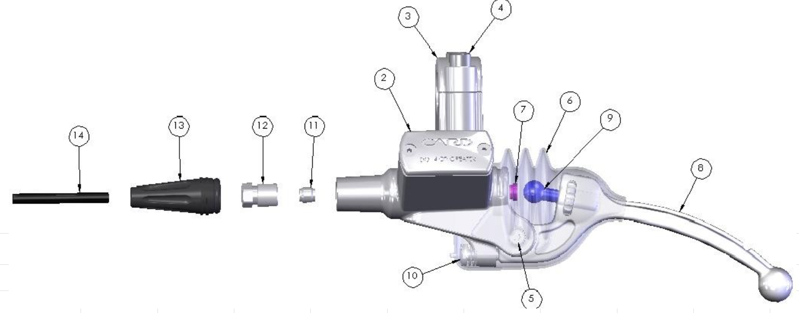 2014 Cobra CX65 Parts – Clutch – Master Cylinder